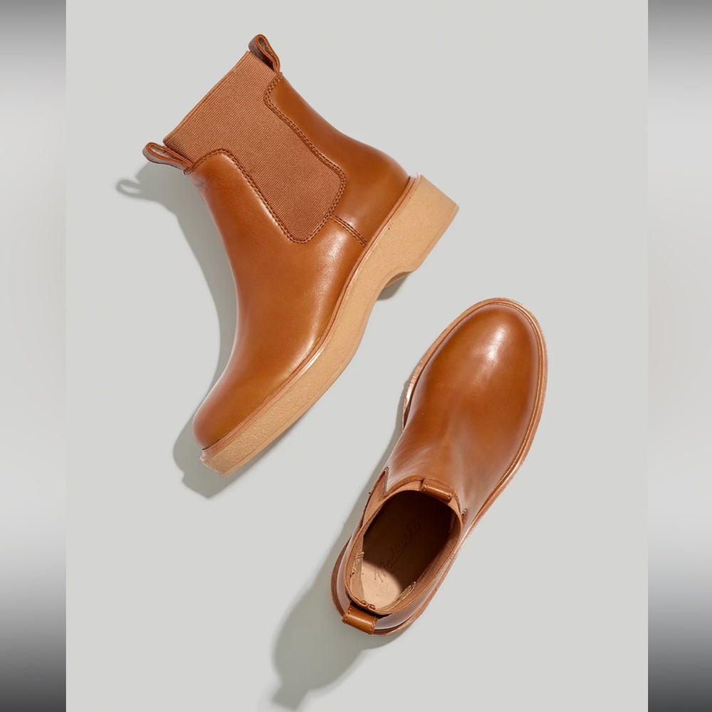 Madewell The Camryn Chelsea Boot in Leather NH205 8.5